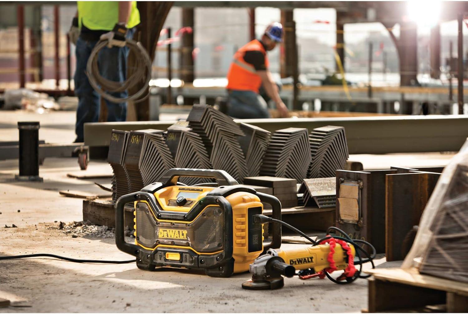 imageDEWALT 20V MAX Bluetooth Radio 100 ft Range Portable for Jobsites DCR025Jobsite Radio Only