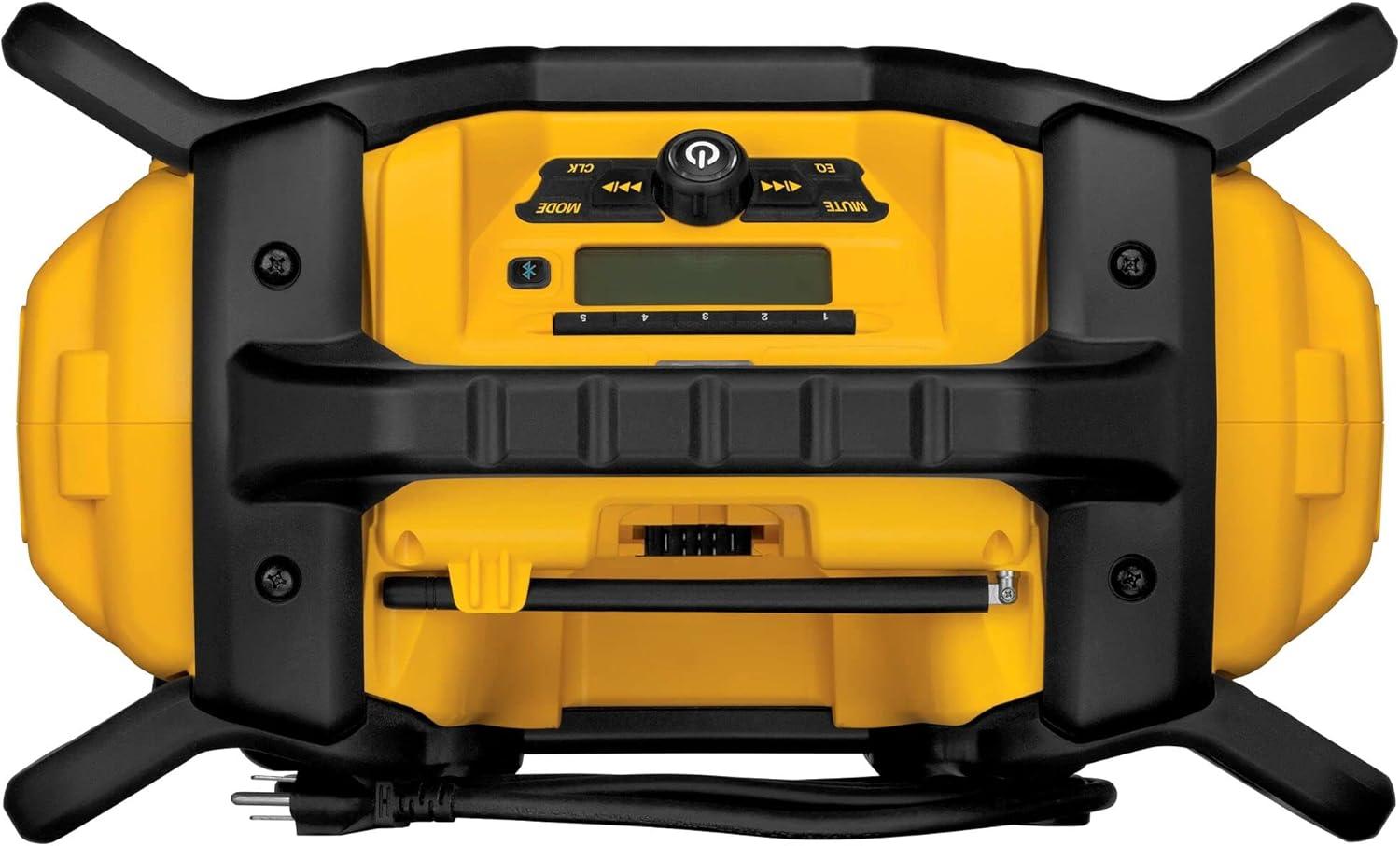 imageDEWALT 20V MAX Bluetooth Radio 100 ft Range Portable for Jobsites DCR025Jobsite Radio Only
