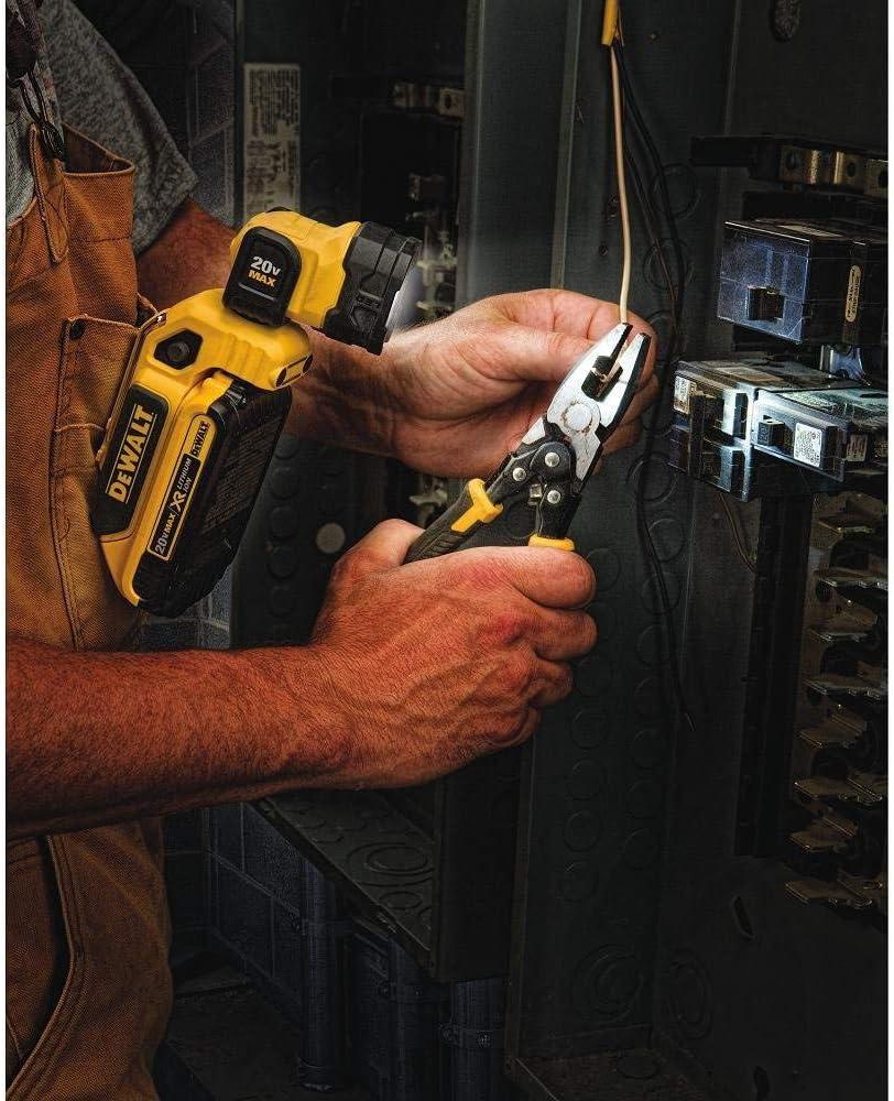 imageDEWALT 20V MAX LED Work Light Rechargeable LED Flashlight Magnetic Flashlight Freestanding and ClipOn Light 360 degree pivoting Head Tool Only DCL044