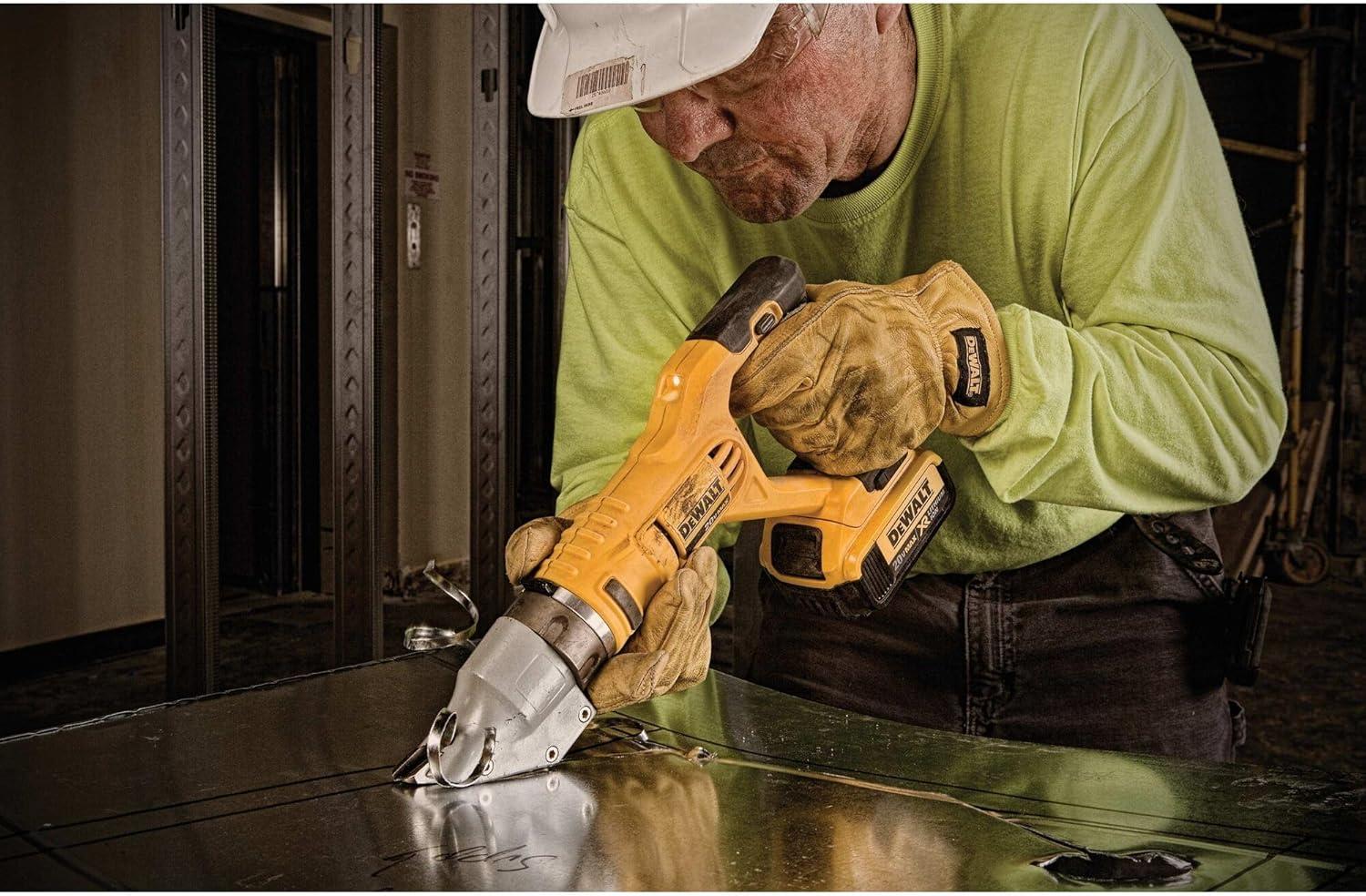 imageDEWALT 20V MAX Metal ShearCutter Cordless 360 Degree Pivoting Head Cuts 14GA Material Bare Tool Only DCS494B