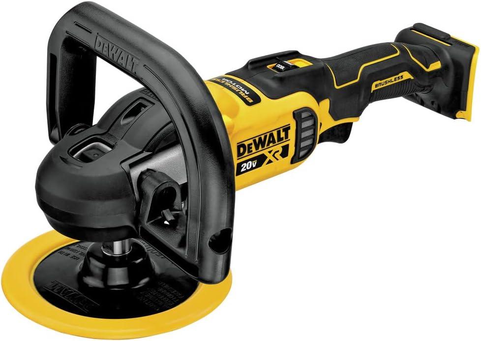 imageDEWALT 20V MAX XR Cordless Polisher Rotary Variable Speed 7Inch 180 mm Tool Only DCM849B