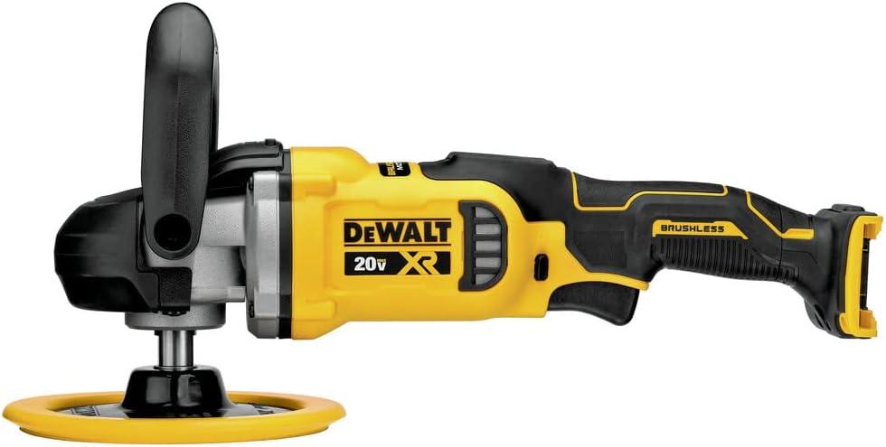 imageDEWALT 20V MAX XR Cordless Polisher Rotary Variable Speed 7Inch 180 mm Tool Only DCM849B