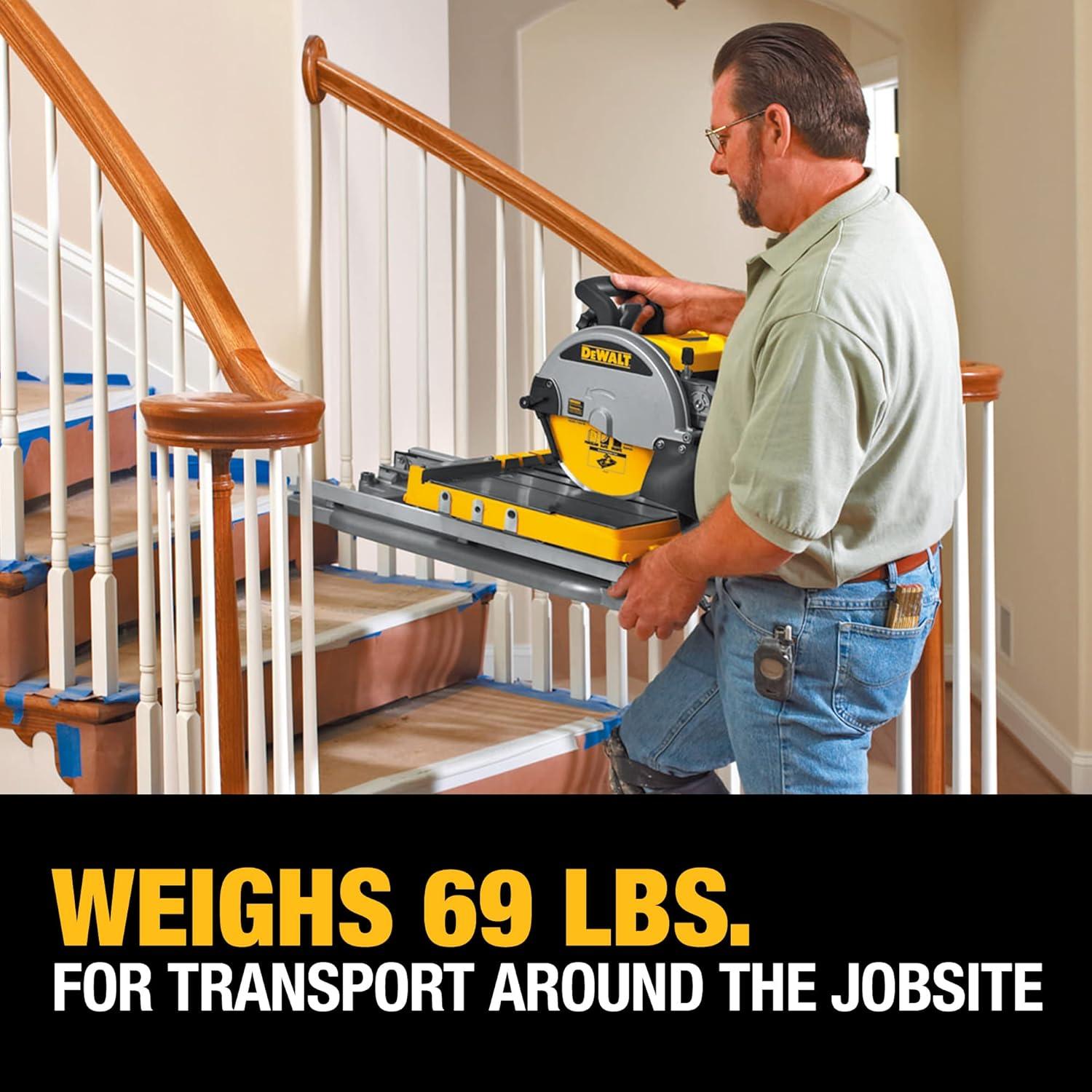 imageDEWALT Wet Tile Saw with Stand 10Inch Corded D24000SWet tile saw wstand