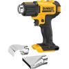 imageDEWALT 20V MAX Heat Gun Cordless Up to 990 Degrees 42 Minutes of Run Time LED Light Heatgun with Flat and Hook Nozzle AttachmentsTool Only DCE530BHeat Gun
