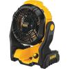 imageDEWALT 20V MAX Portable Fan Battery Powered Rechargeable Cordless Shop Fan Up to 45 Hrs Runtime Variable Speed 650 CFM Tool Only DCE512BJobsite Fan NEW