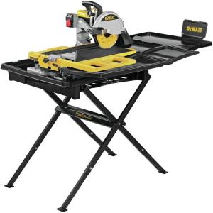 DEWALT Wet Tile Saw with Stand, 10 Inch, 15-Amp, 1,220 MWO, Corded (D36000S)(10 Inch)