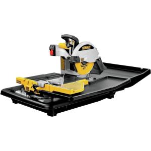 DEWALT Wet Tile Saw with Stand, 10-Inch, Corded (D24000S)(Wet tile saw)