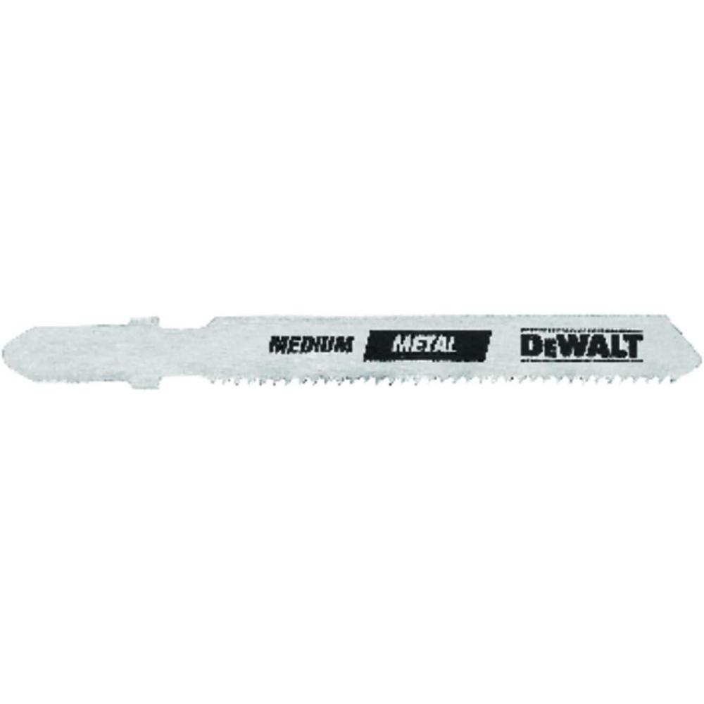 imageDEWALT DW37785 3Inch 32 TPI Sheet Metal Cut Cobalt Alloy Steel TShank Jig Saw Blade 5Pack