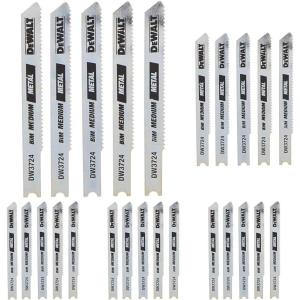 DEWALT – DW3724-5 Jigsaw Blades, Medium Metal Cutting, U-Shank, 3-Inch, 18-TPI, 5-Pack (DW37245) Silver(Medium (Pack of 5))
