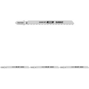 DEWALT DW3760-5 4-Inch 10TPI Fine Finish Wood Cut T-Shank Jig Saw Blade (5-Pack)(One Size (Pack of 4))