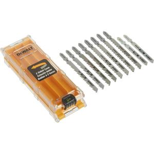 DEWALT Jigsaw Blades Set with Case, T-Shank, 10-Piece (DW3741C)(10-Piece)