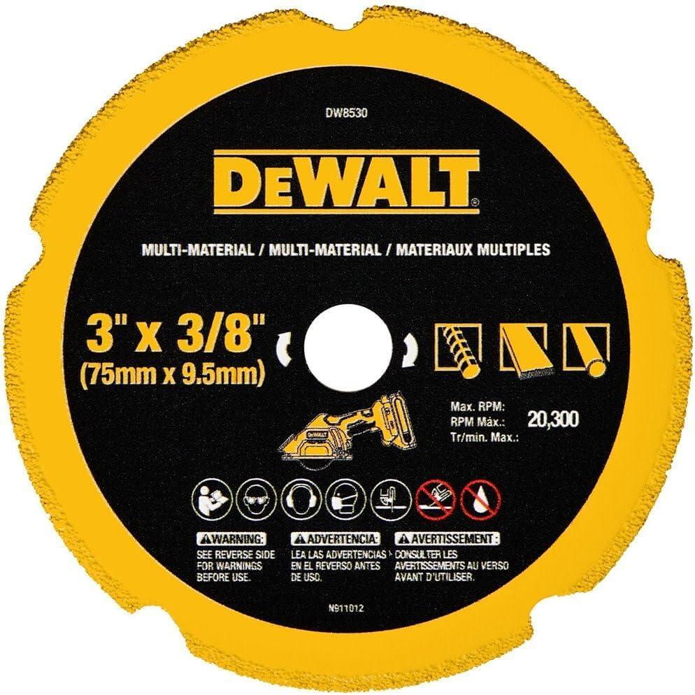 imageDEWALT Cut Off Wheel 3 with Fine Finish Ultra Sharp Carbide DW8530