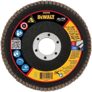 DEWALT DWA8280H 40G T29 XP Ceramic Flap Disc, 4-1/2″ x 5/8″(60G 7/8-Inch Hub)