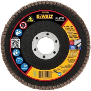 DEWALT DWA8280H 40G T29 XP Ceramic Flap Disc, 4-1/2″ x 5/8″(80G 7/8-Inch Hub)
