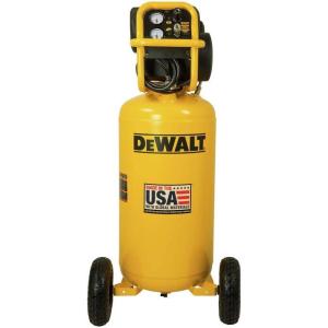 DEWALT 27 Gallon Vertical Air Compressor, Portable 1.7 HP, Oil-Free, Low Volt Easy Start Motor, 78 dBA, 5.1 SCFM at 90 PSI, 6.8 SCFM at 40 PSI(Compressor)