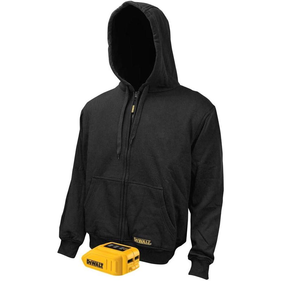 imageDEWALT DCHJ067BM 20V12V MAX Bare Hooded Heated Jacket Black MediumMedium