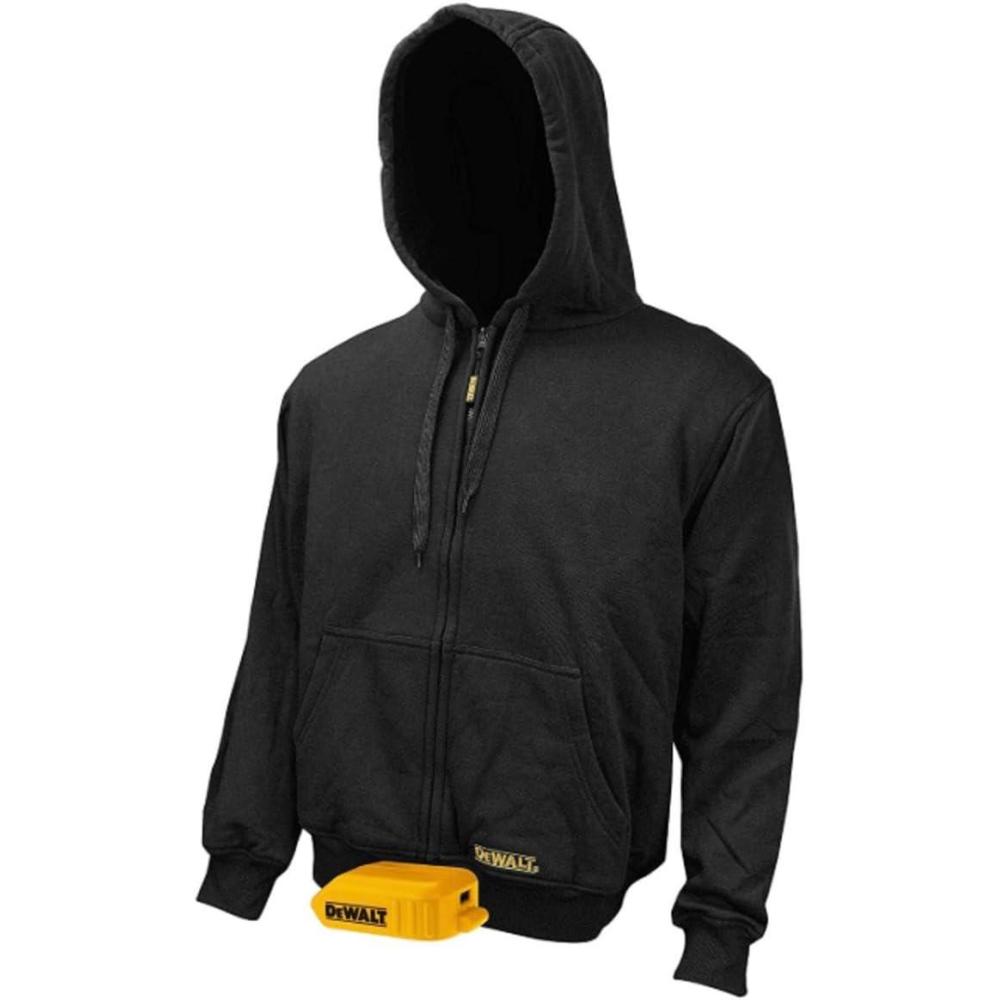 imageDEWALT DCHJ067BM 20V12V MAX Bare Hooded Heated Jacket Black MediumXLarge