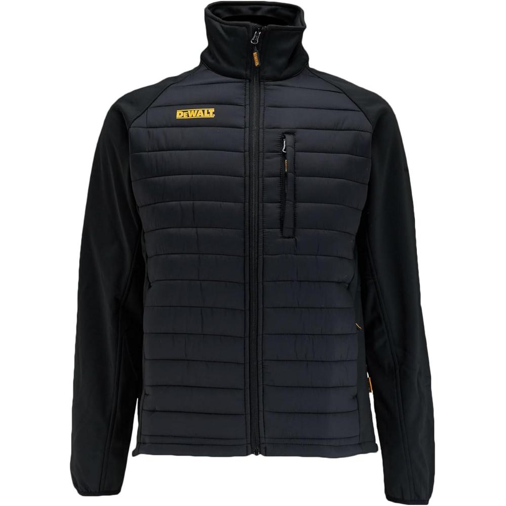 imageDEWALT Mens Hybrid Lightweight Water Resistant Insulated Work JacketBlack