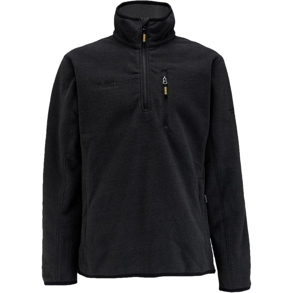 imageDEWALT Mens QuarterZip Fleece PulloverBlack