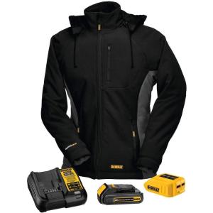 DEWALT DCHJ066C1-L 20V/12V MAX Women’s Heated Jacket Kit, Black, Large(X-Small)