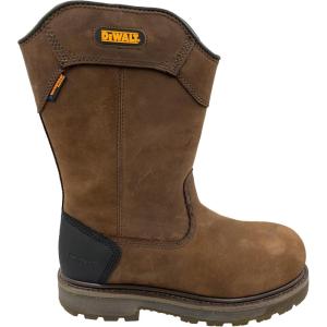 DEWALT Men’s Tungsten Pull-On Aluminum Toe Waterproof Work Boots(Palm Crazy Horse)