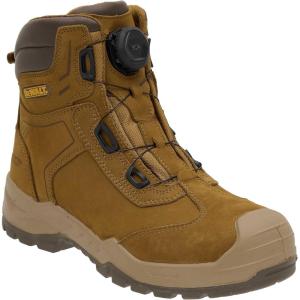 DEWALT Richardson Men’s BOA Fit System, Nubuck Leather, Water Resistant, Wide Fit, Steel Toe, Safety Work Boot(Clay)