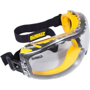 Dewalt DPG82 Concealer Anti-Fog Dual Mold Safety Goggle – 1 Pair(Clear)