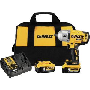 DEWALT 20V MAX* XR Cordless Impact Wrench Kit with Detent Anvil, 1/2-Inch (DCF899P2)(Impact Wrench Kit)