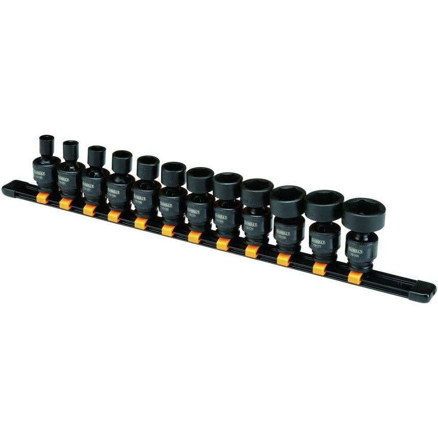 imageDEWALT DWMT19228 38 Drive Impact Universal Socket Set 12 PieceSAE