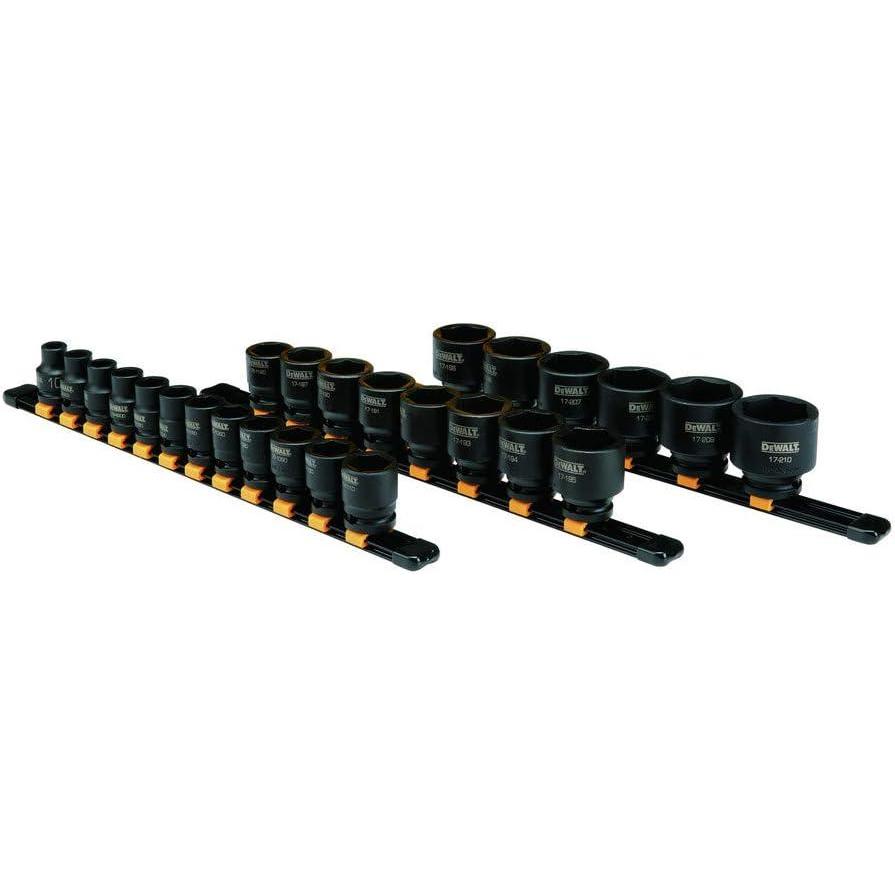 imageDEWALT DWMT19240 19PC SAE 12Drive Impact Socket SetMetric