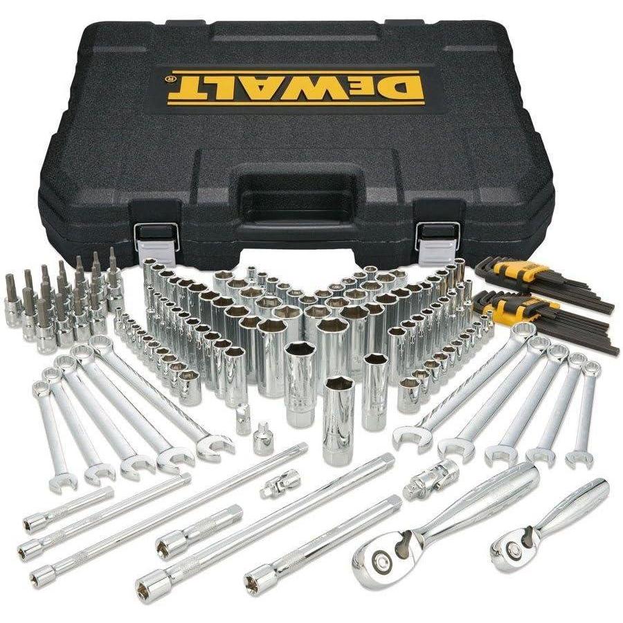 imageDEWALT Socket Set 14inch amp 38inch Drive Standard and Metric 156Piece DWMT72164156 PC