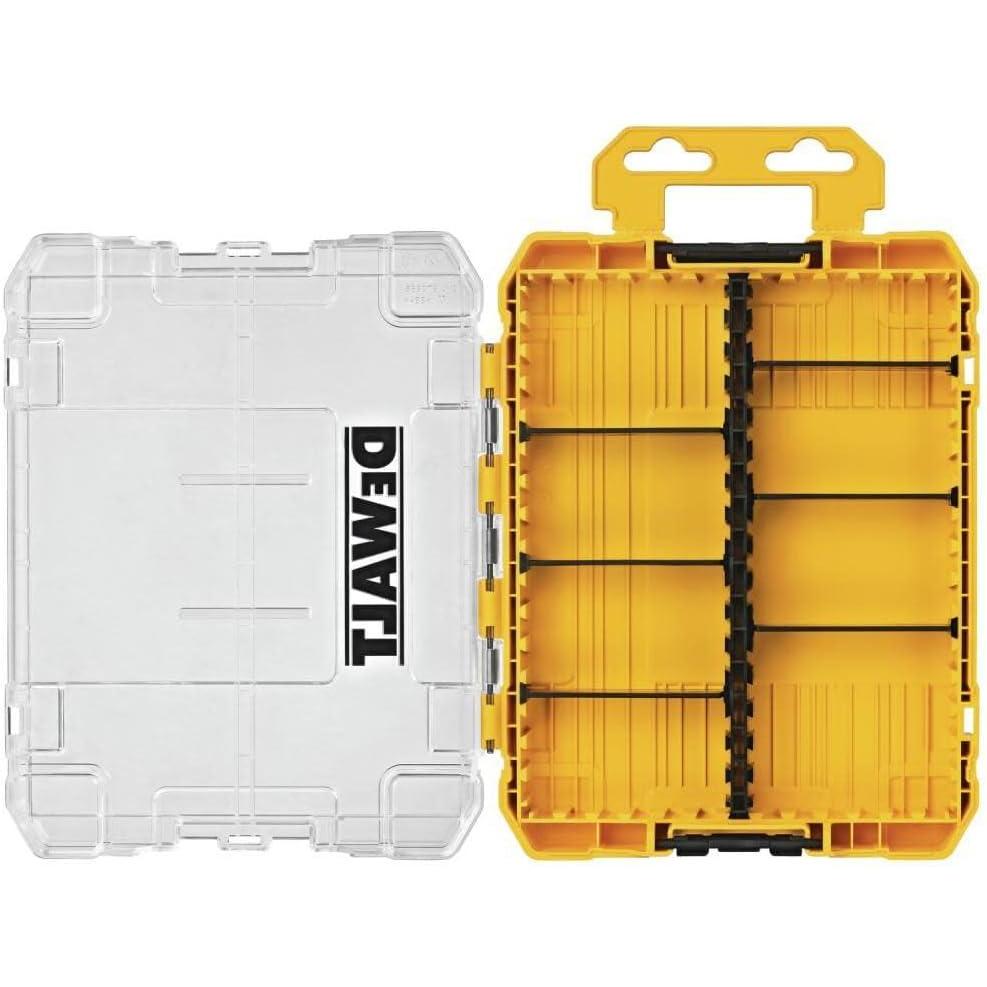 imageDEWALT Tool Box Tough Case Organizer Medium 8Compartments for Small Tools and Accessories DWAN2190One Size
