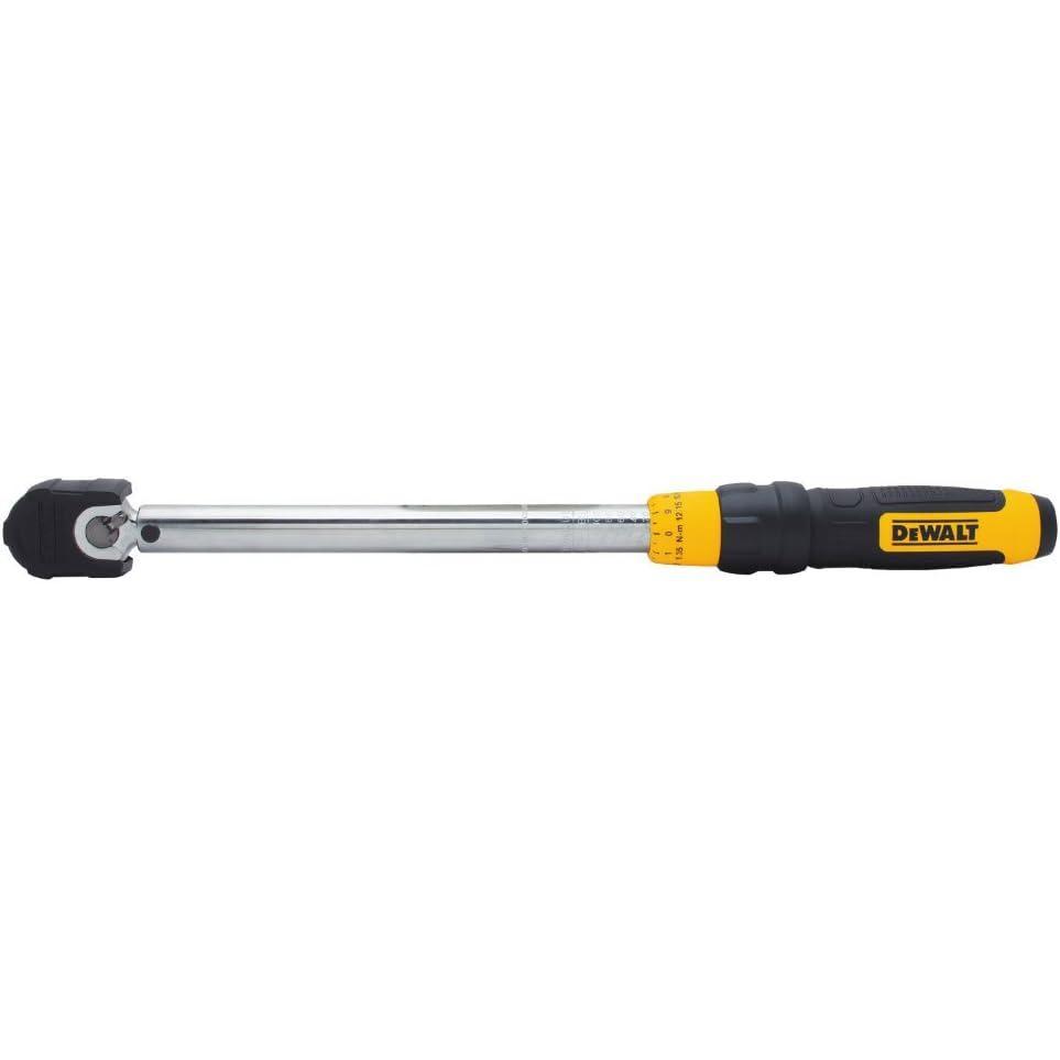 imageDEWALT Torque Wrench Micro Adjust 12 Drive 50250 FTLB DWMT7546238 Micrometer