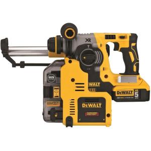 DEWALT 20V MAX XR Rotary Hammer, SDS Plus, L-Shape, On-Board Dust Extractor, 1-Inch (DCH273P2DHO)
