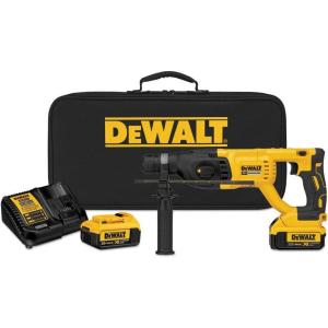 DEWALT DCH133M2 20V Max XR Brushless 1” D-Handle Rotary Hammer Kit(Rotary Hammer Kit Only)