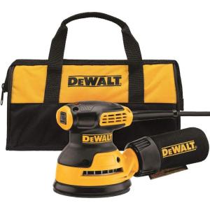DEWALT Orbital Sander Kit, 5 inch, 3 amp, Corded, 12,000 OPM (DWE6421K)