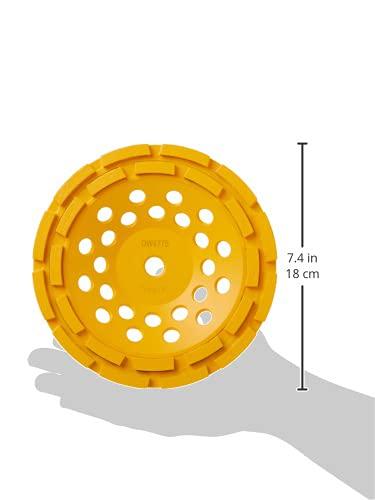 imageDEWALT DW4775 7Inch Double Row Diamond Cup Grinding Wheel BlisterOne Size