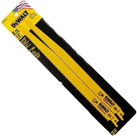 imageDW4804 6 TPI Taper Back BiMetal Reciprocating Saw Blade 1212 inch