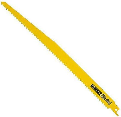 imageDW4804 6 TPI Taper Back BiMetal Reciprocating Saw Blade 1212 inch