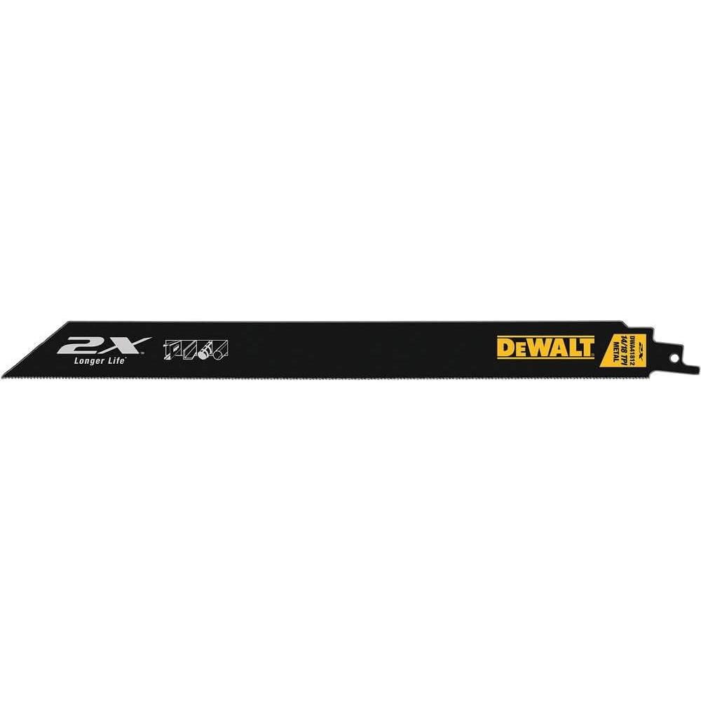 imageDEWALT  DWA41812 12Inch Reciprocating Saw Blades 14 TPI 5Pack DWAR12114