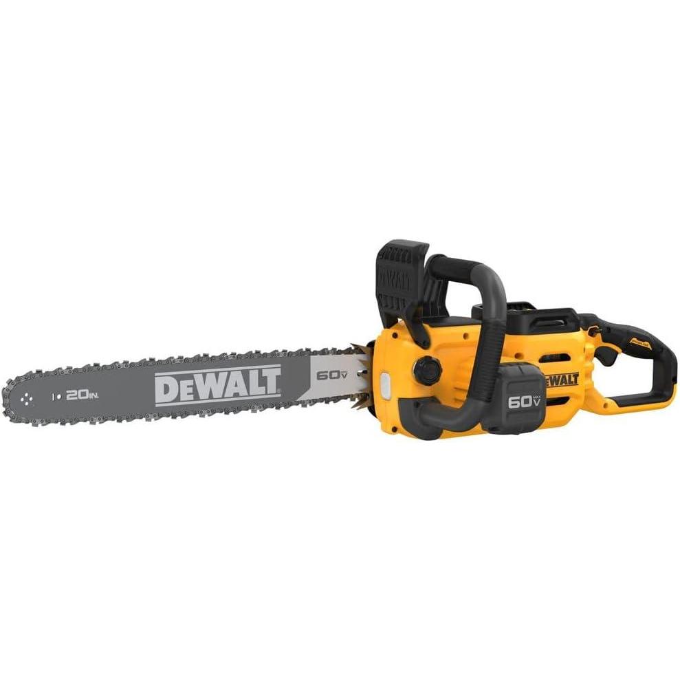 imageDEWALT 60V MAX Cordless Chainsaw Kit 20 in Battery amp Charger Included DCCS677Y1