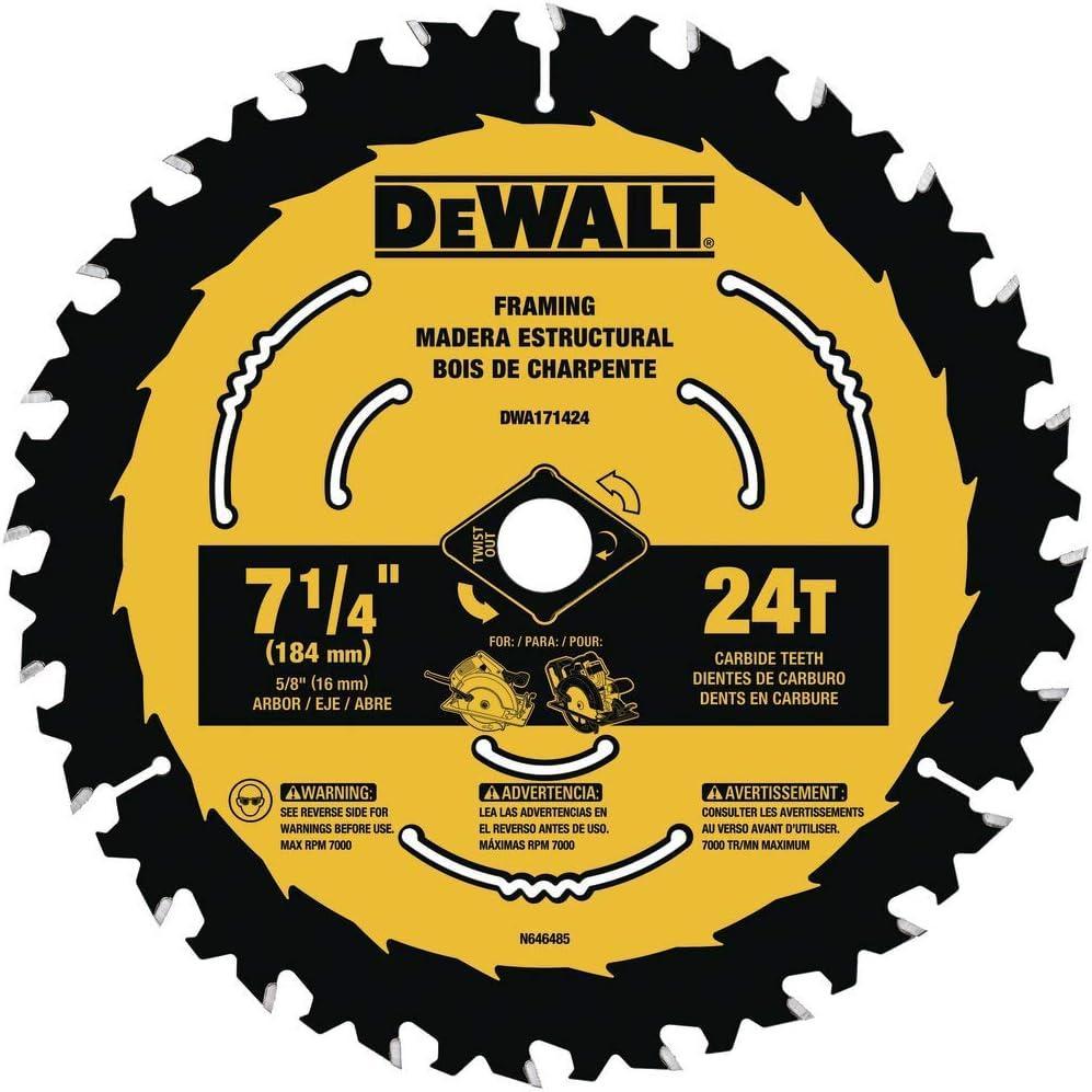 imageDEWALT Circular Saw Blade 7 14 Inch 18 Tooth Wood Cutting DW3192One Size