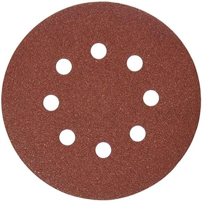 imageDEWALT DW4309 5Inch 8 Hole 80 Grit Hook and LoopRandom Orbit Sandpaper 25Pack80G  25Pack