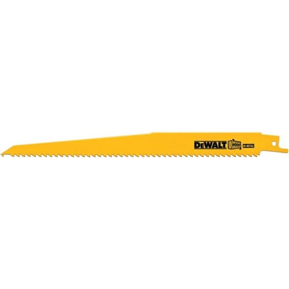 imageDEWALT DW4803B 9Inch 6TPI TaperBack BiMetal Reciprocating Saw Blade 100Pack100pack