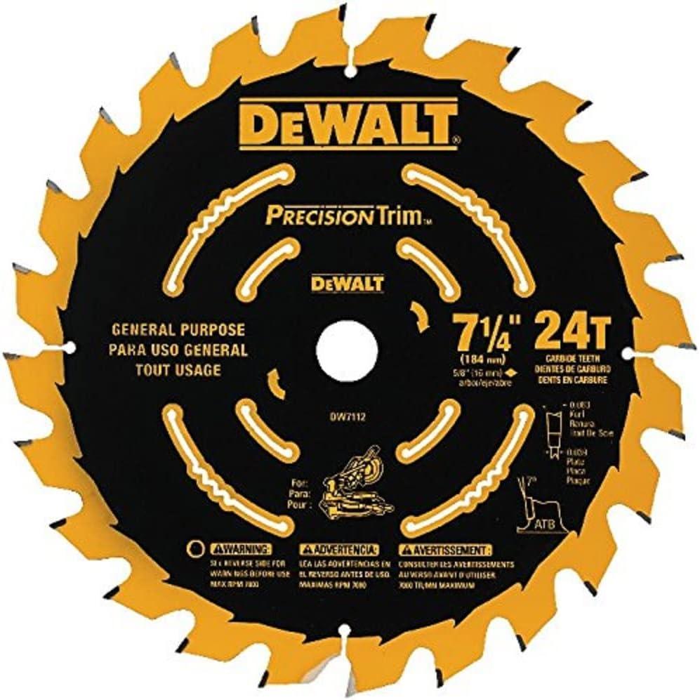 imageDEWALT DW7112PT DEWALT DW7112PT 24T Precision Trim Miter Saw Blade 71424Tooth