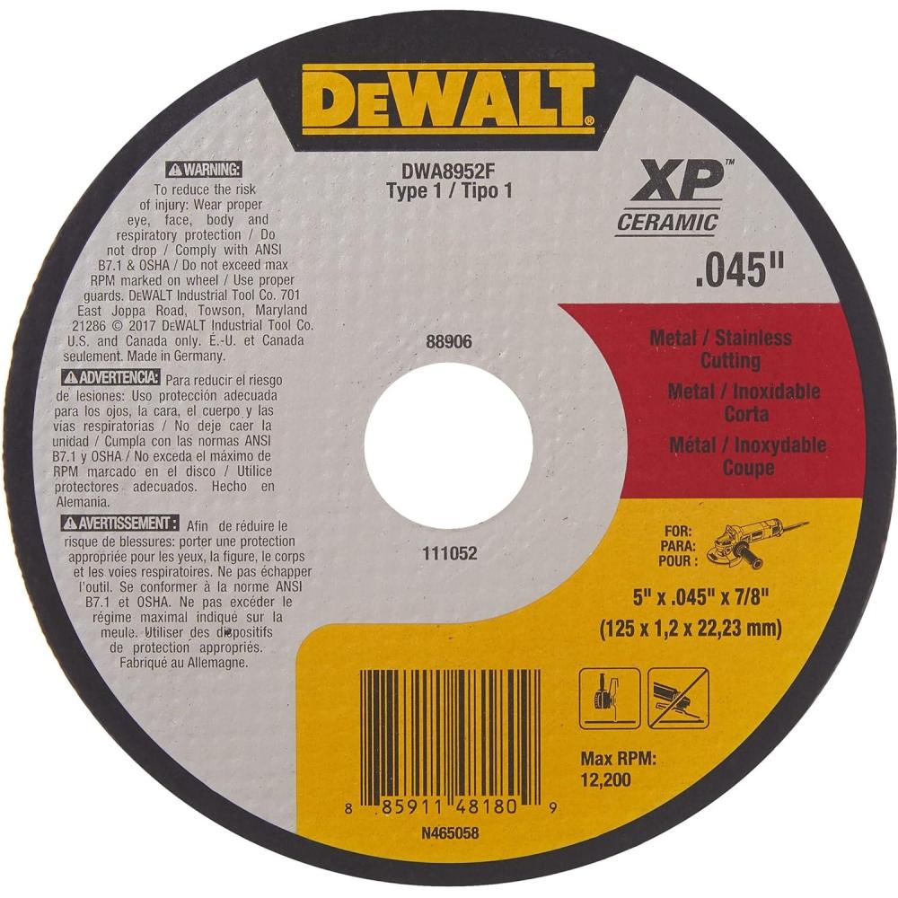 imageDEWALT DWA8953F T1 XP CER Fast CutOff Wheel 6 x 0045 x 785 x 0045 x 78