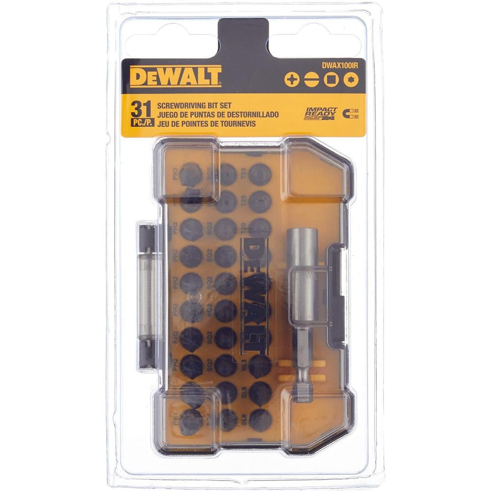 imageDEWALT DWAX100IR Screwdriving Tough Case Set Extra Small 31PieceOne Size