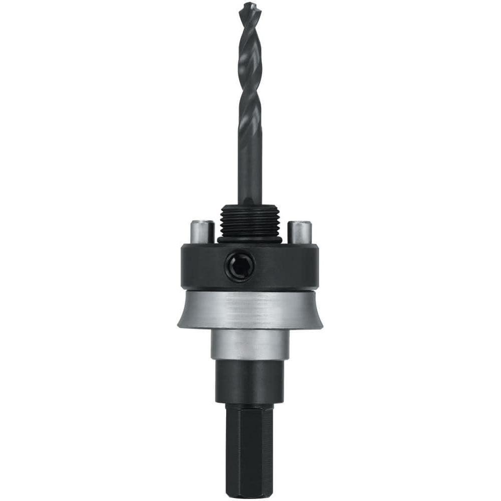 imageDEWALT Hole Saw Mandrel Quick Change 114Inch to 6Inch Diameter 716Inch Shank DW1803