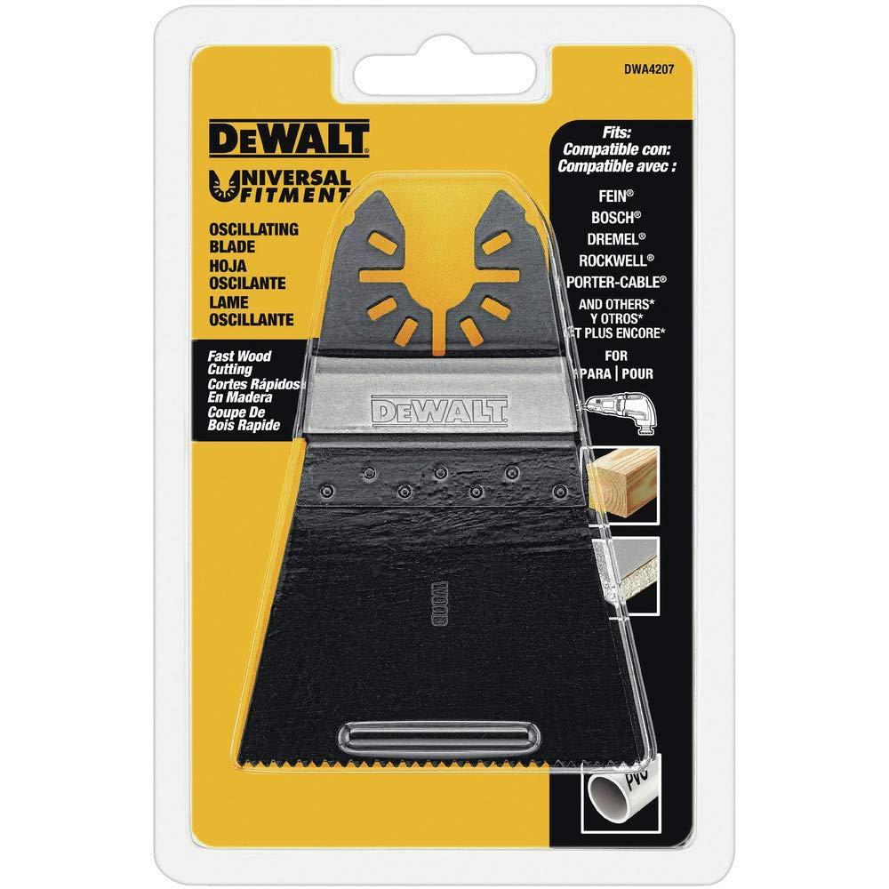 imageDEWALT Oscillating Tool Blade for Wood Wide Fast Cutting DWA4207 BlackOne Size