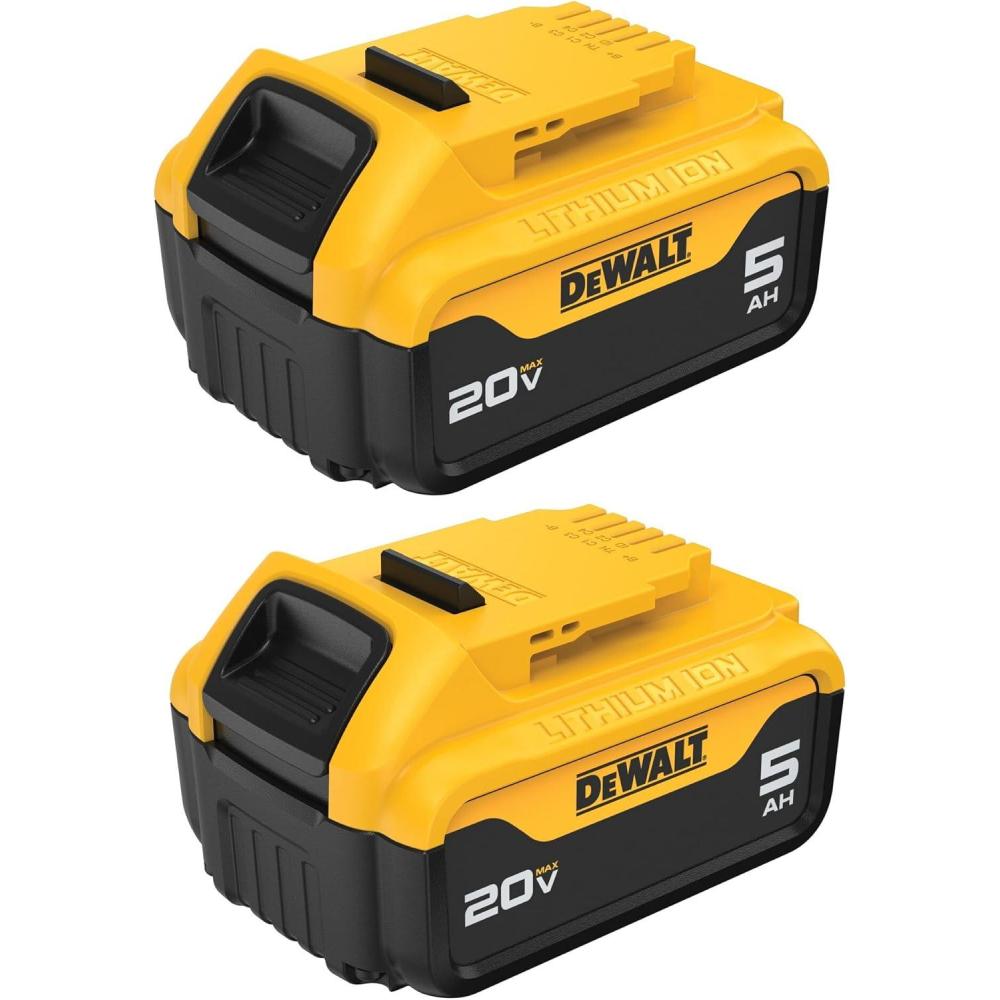 imageDEWALT Powerstack 20V MAX Battery Rechargeable 5Ah Lithium Ion 2Pack DCBP520220V MAX